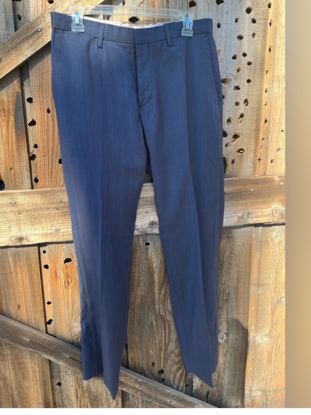 Banana Republic Blue Wool Dress Pants Modern Slim Fit Men’s Size 34/32 Trousers